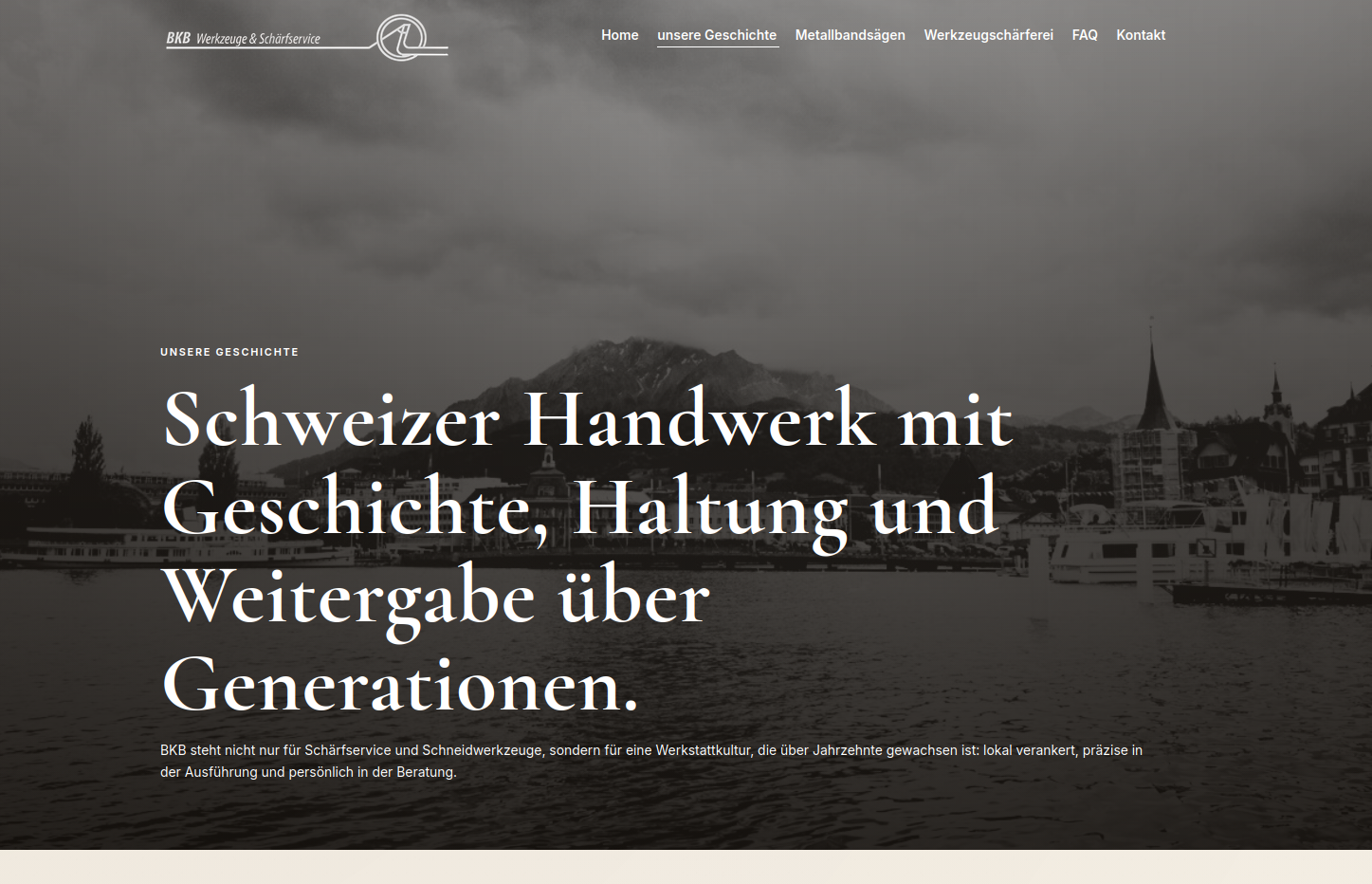 Servicebereich für Metallbandsägen, Reparaturen und Schärfservice