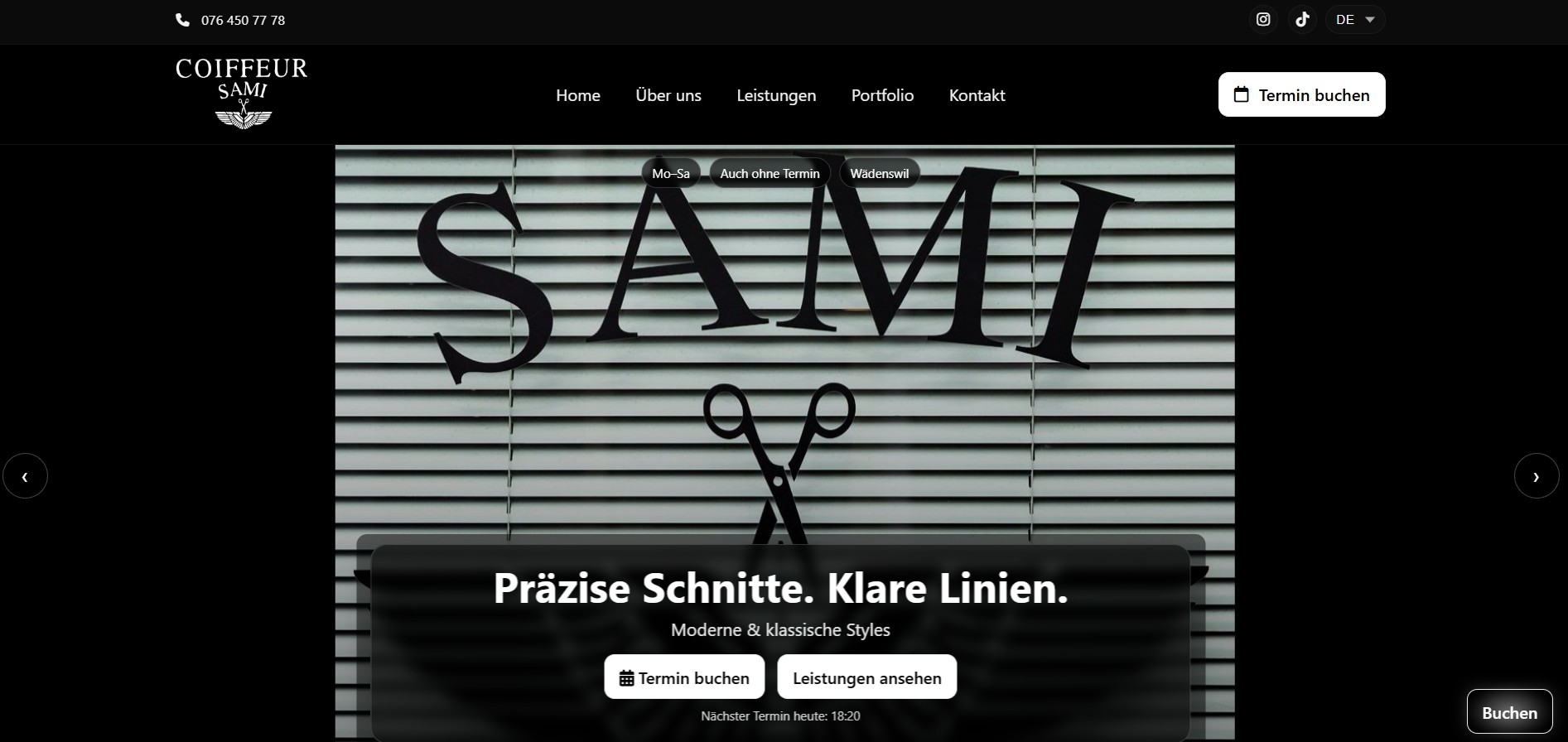 Homepage Hero Section